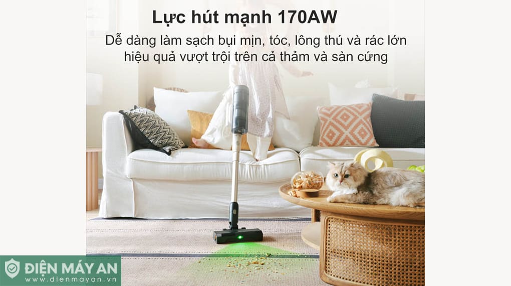 Máy hút bụi cầm tay Roborock H60 Hub Pro - Đen